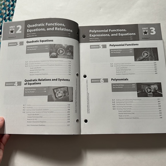 Houghton Mifflin Harcourt Algebra 2 Volume 1 - Picture 7 of 13